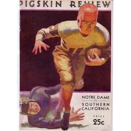 1932 USC vs. Notre Dame program.