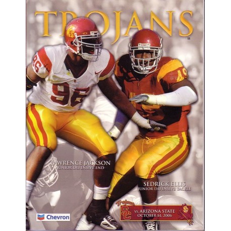 2006 USC vs. Arizona State program.