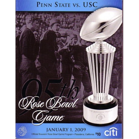 2009 Rose Bowl program USC vs. Penn State
