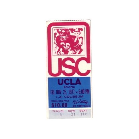 1977 USC vs. UCLA ticket stub