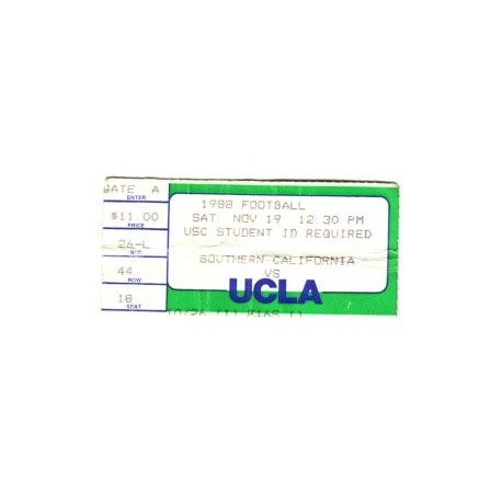 1988 USC vs. UCLA ticket stub