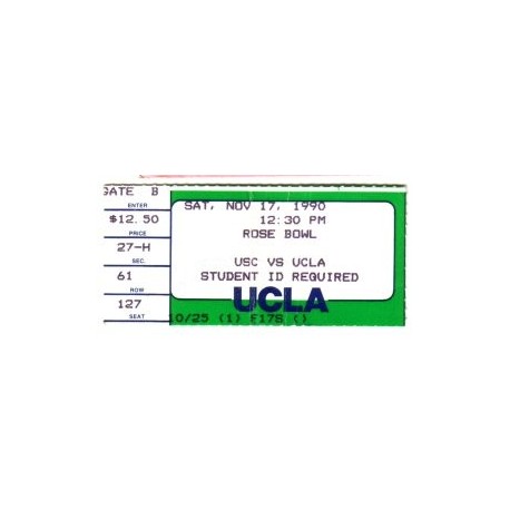 1990 USC vs. UCLA ticket stub