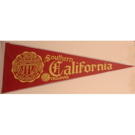 Southern California pennant with Tommy Trojan