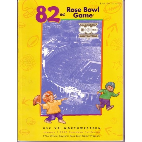 1996 Rose Bowl program USC vs. Northwestern