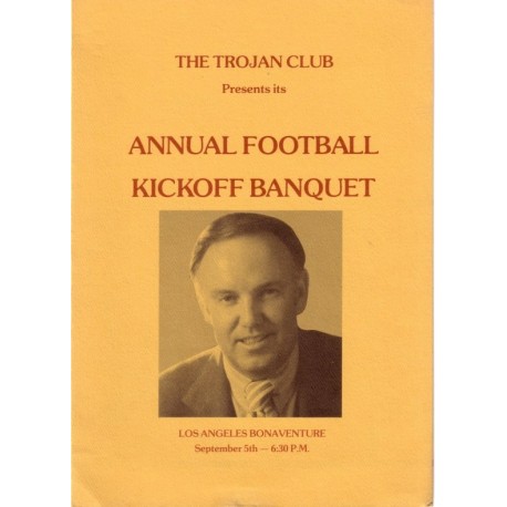 1978 football banquet program.