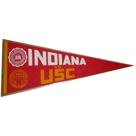 USC versus Indiana pennant.