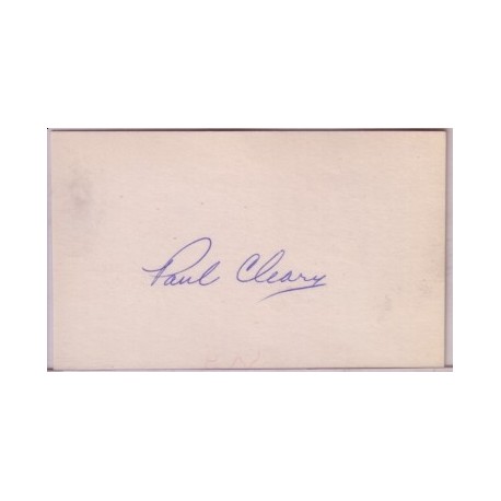 Paul Cleary autograph