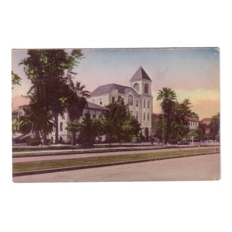 Postcard Old College USC early color