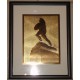 Framed gold etchings Tommy Trojan, Mudd Hall