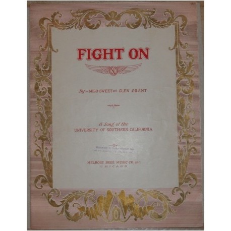 1928 Fight On! Music sheet