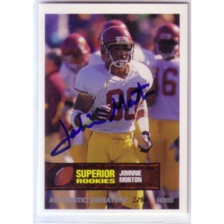 Johnnie Morton autographed trading card