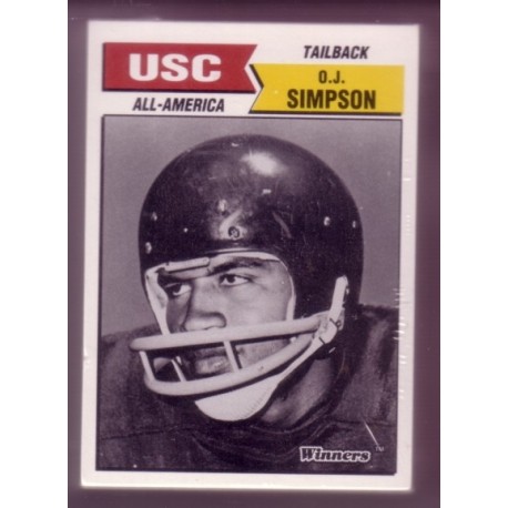 1988 USC All Americans Winners trading card set