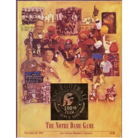1992 USC vs. Notre Dame program