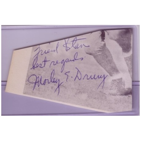 Morley Drury autograph