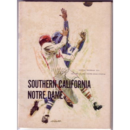 1965 USC vs. Notre Dame Program.