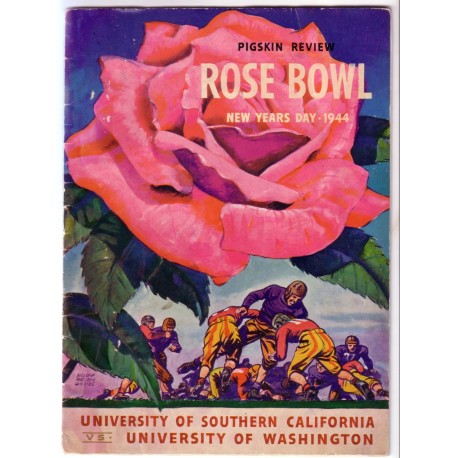 1944 Rose Bowl program.  USC vs. Washington.