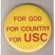 For God, For Country, For USC pin