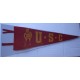 Antique USC pennant with Tommy Trojan.