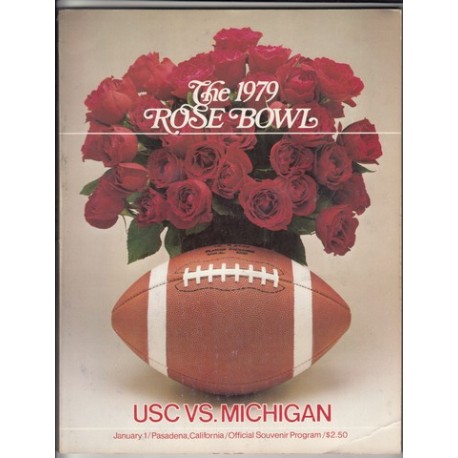 1979 Rose Bowl Program USC  vs. Michigan