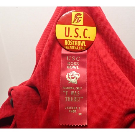 1980 Rose Bowl pin with ribbon.