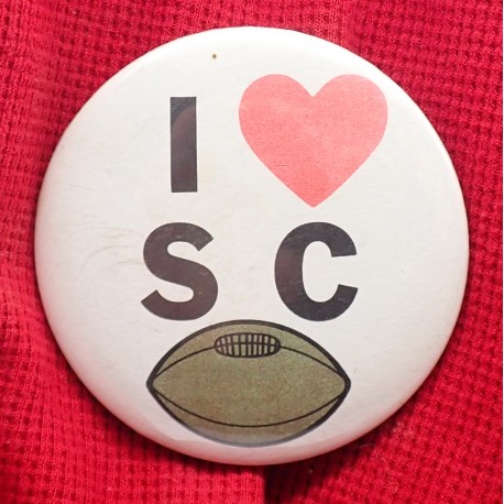 I love SC football pin
